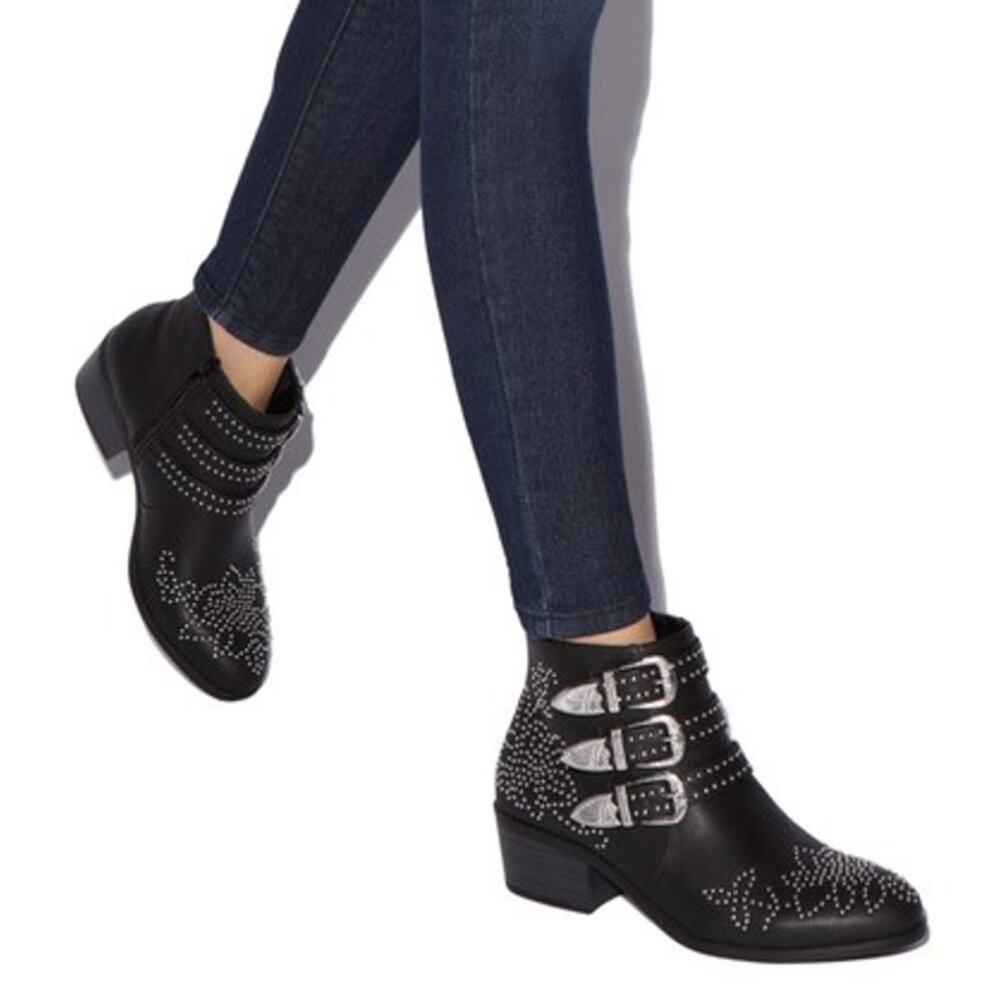 Shoedazzle "Kalene" Black Fashion Booties l Size: 6